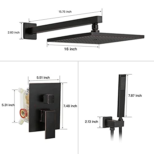 1-Handle 2-Sprayers Shower Faucet Oil Rubbed Bronze - buyfaucet.com