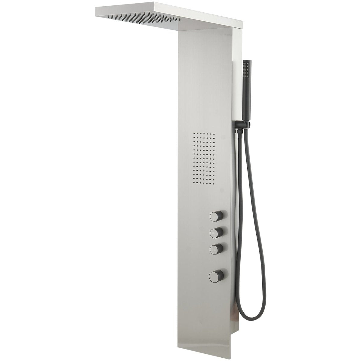 1-Jet Shower Panel System with Shower Head and Shower Wand Nickel - buyfaucet.com