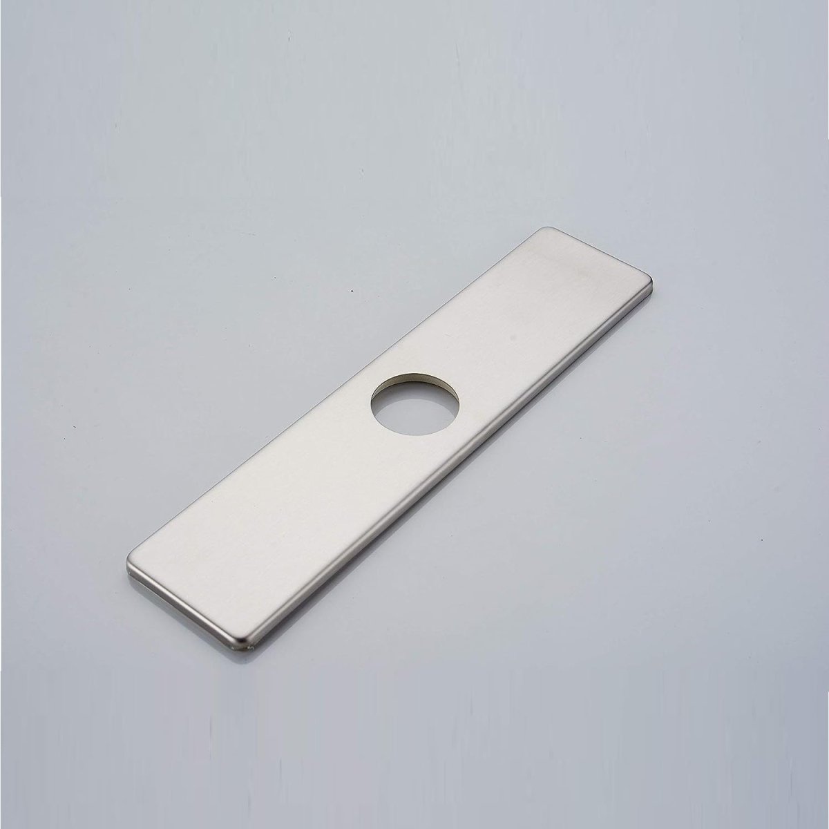 10 Inch Sink Hole Cover Deck Plate Brushed Nickel - buyfaucet.com