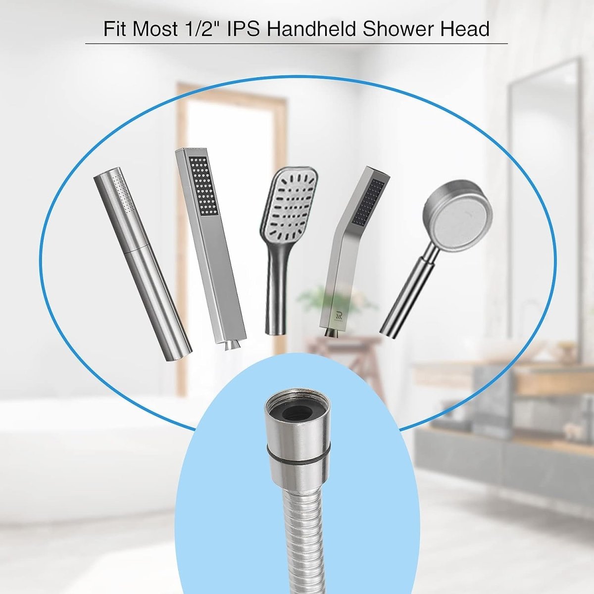 100 Inch Replacement Handheld Shower Hose Brushed Nickel - buyfaucet.com