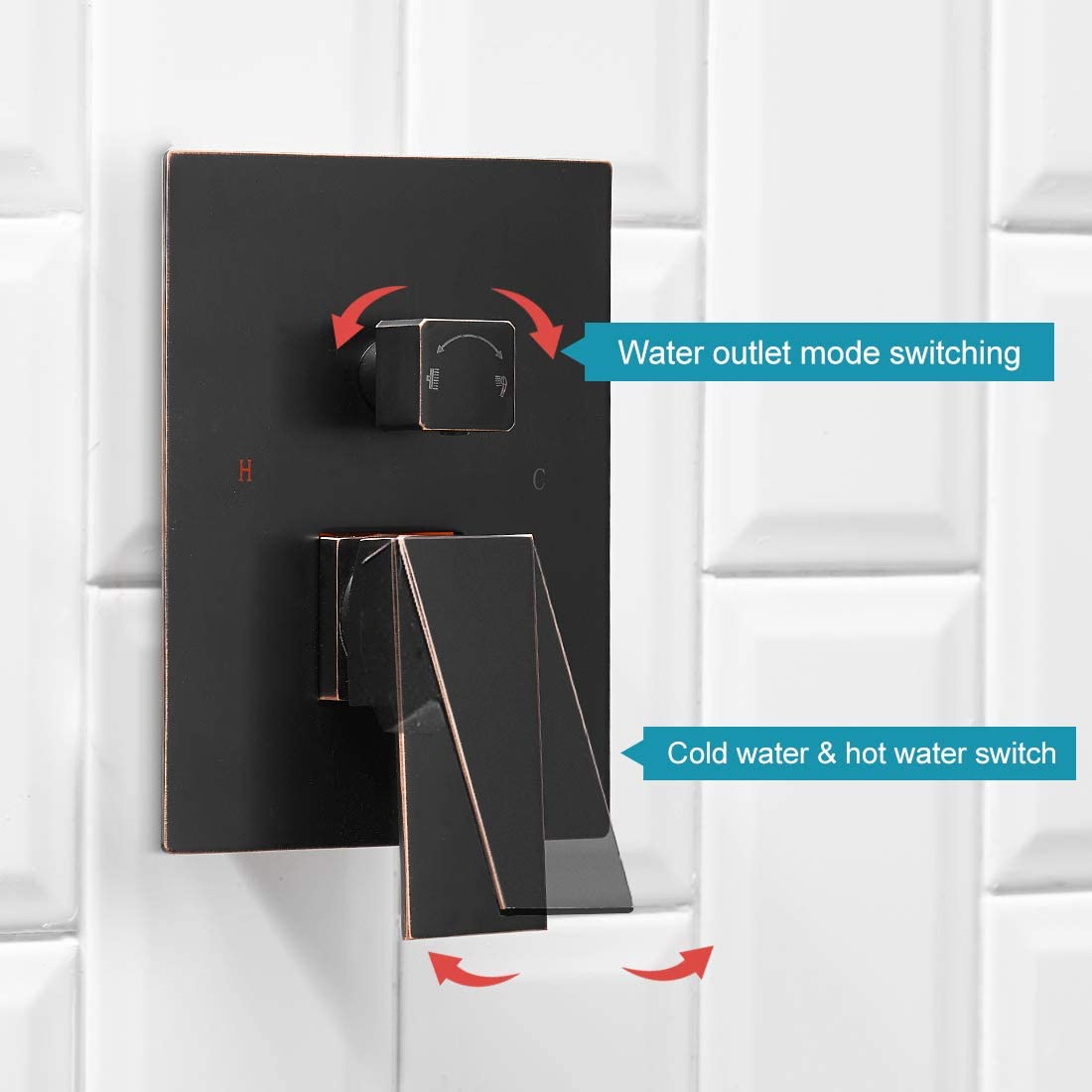 2-1 function Wall Mounted Shower Kit Oil Rubbed Bronze - buyfaucet.com
