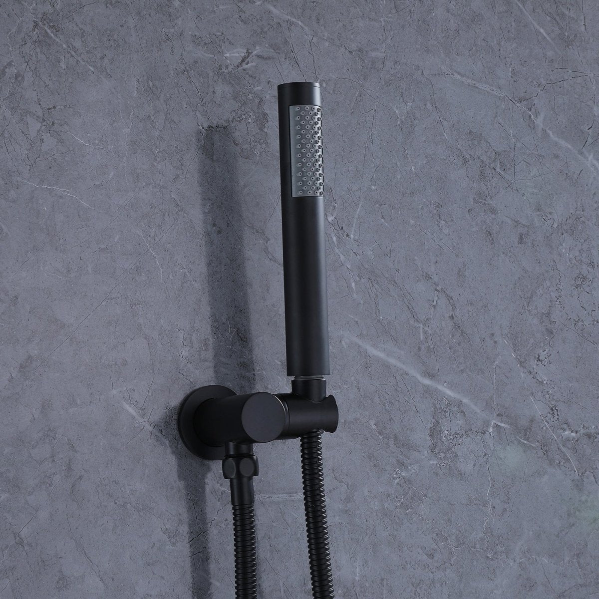 2-Spray Rain Shower Faucet and Hand Shower Combo Kit Black - buyfaucet.com
