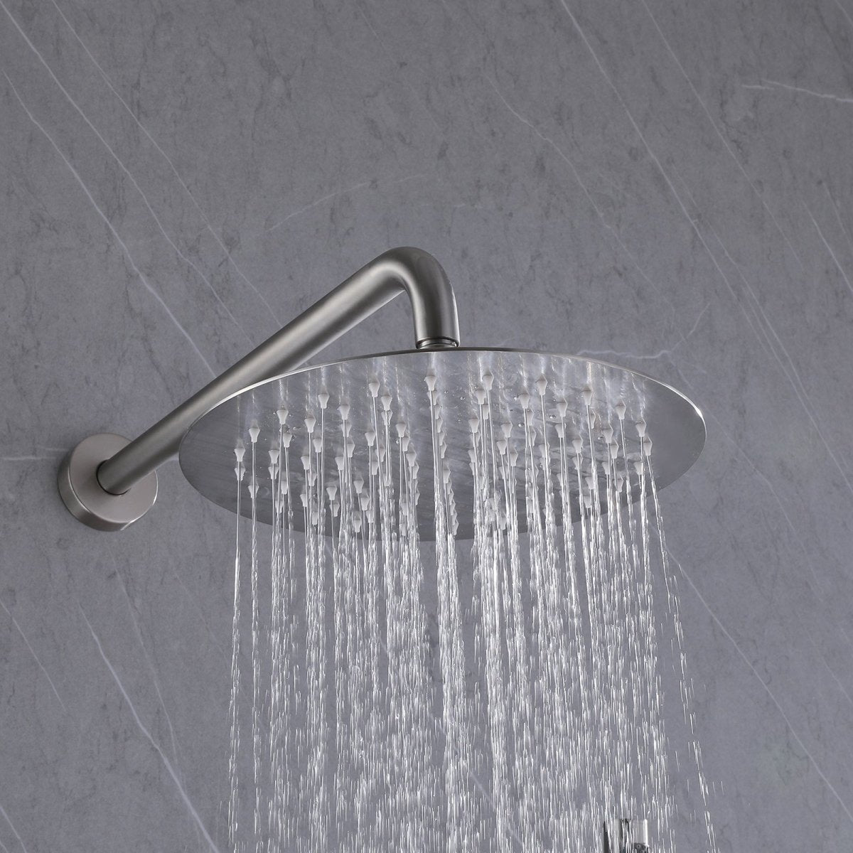 2-Spray Rain Shower Faucet and Hand Shower Combo Kit Nickel - buyfaucet.com