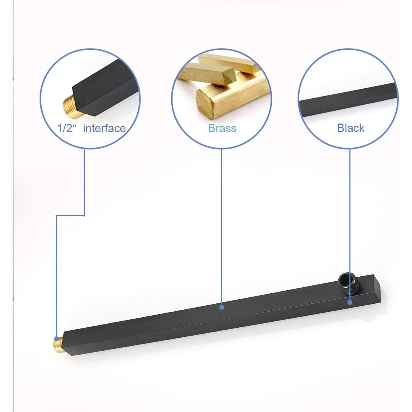 3-1 Functions Wall Mounted Shower System Matte Black - buyfaucet.com