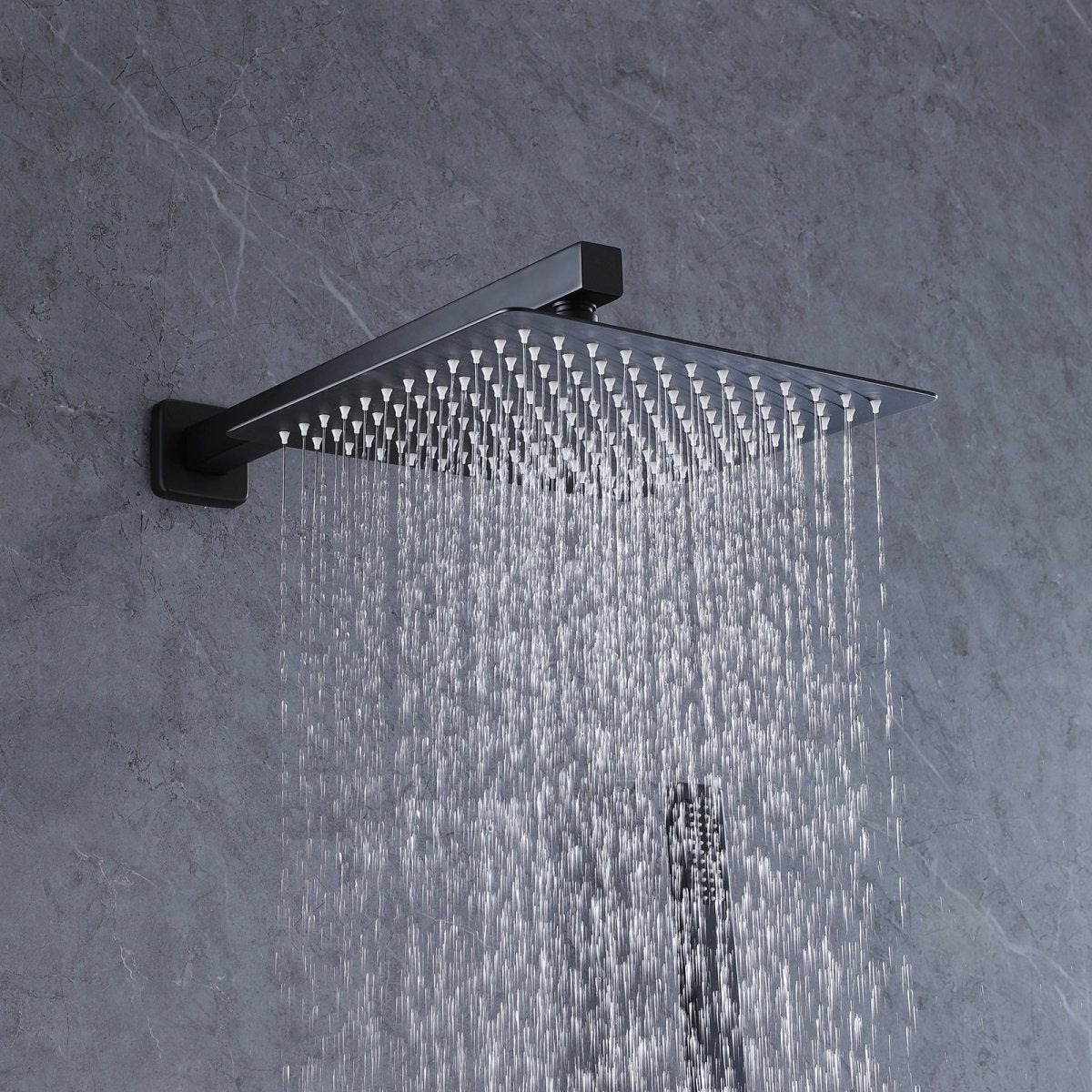 3-Spray High Pressure Tub and Shower Faucet Matte Black - buyfaucet.com