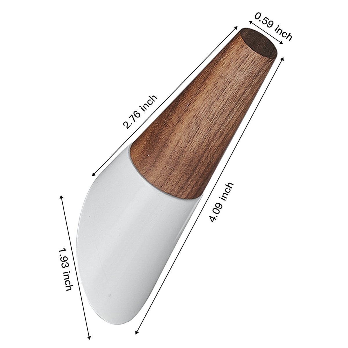 4 Pack Wood Bathroom Robe Coat Towel Hook in White - buyfaucet.com