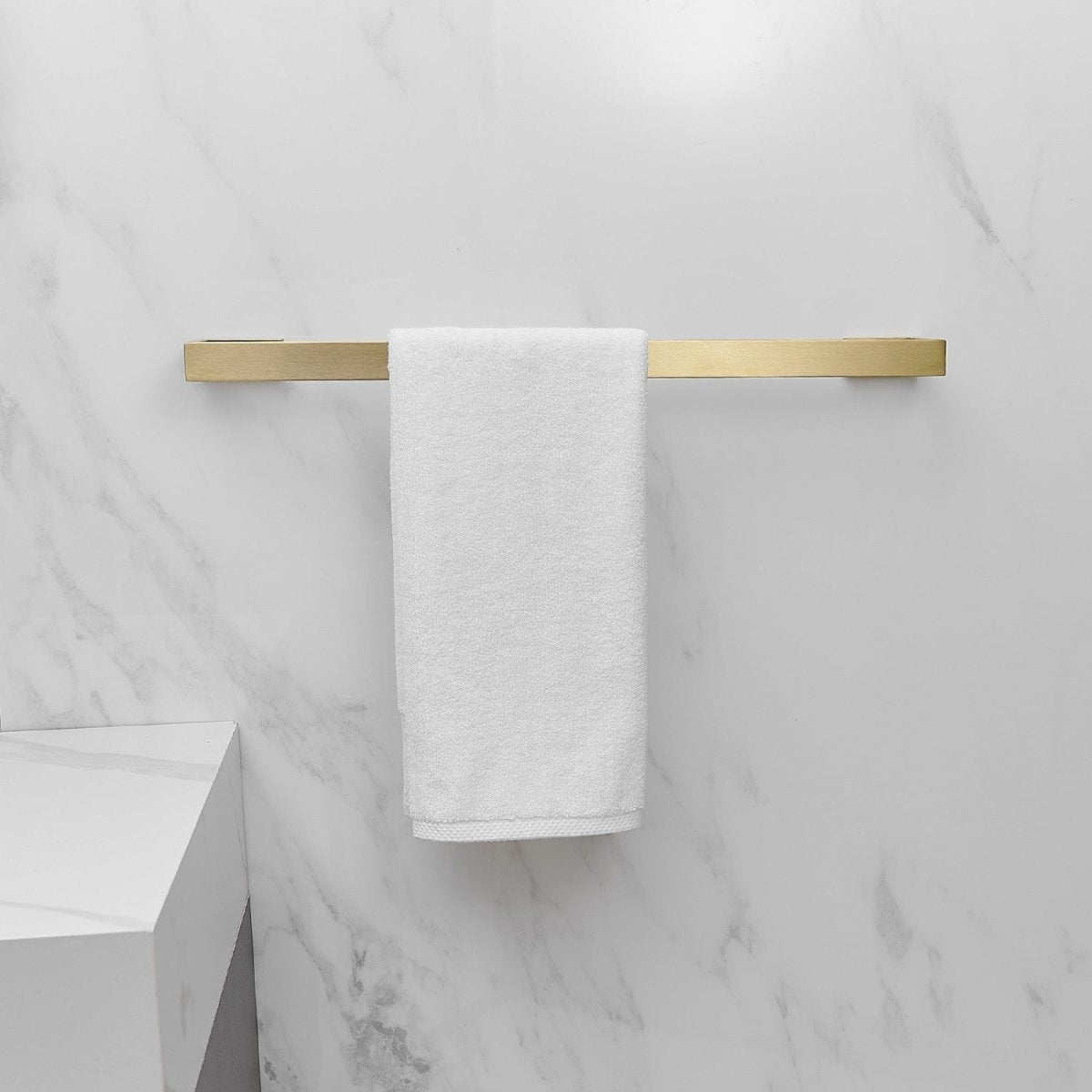 4 PCS Bath Hardware Paper Holder Towel Hook Towel Bar Gold - buyfaucet.com