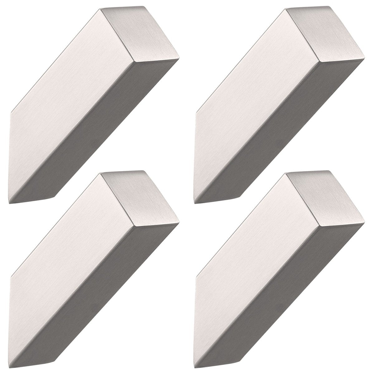 4PCS Rectangle Bathroom Robe Hook Towel Hook Brushed Nickel - buyfaucet.com