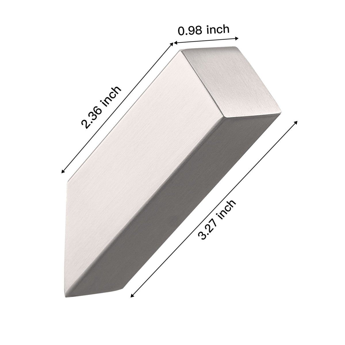 4PCS Rectangle Bathroom Robe Hook Towel Hook Brushed Nickel - buyfaucet.com