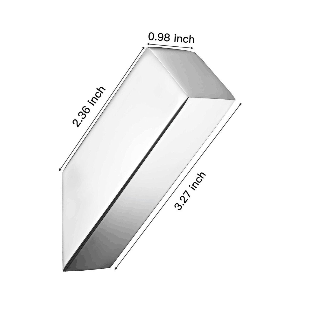 4PCS Rectangle Bathroom Robe Hook Towel Hook Polished Chrome - buyfaucet.com