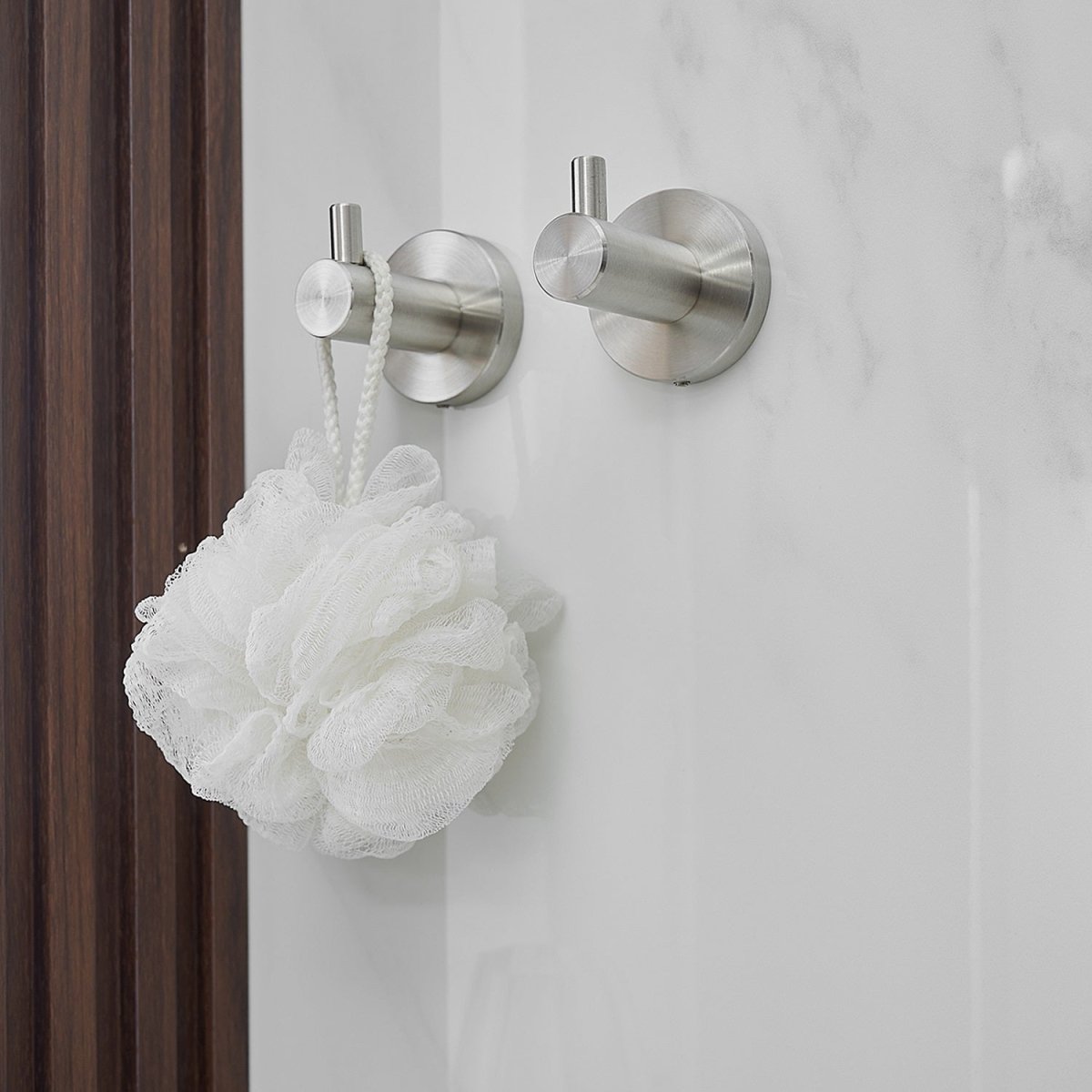 5 PCS Towel Bar Towel Hook Paper Holder Set Brushed Nickel - buyfaucet.com