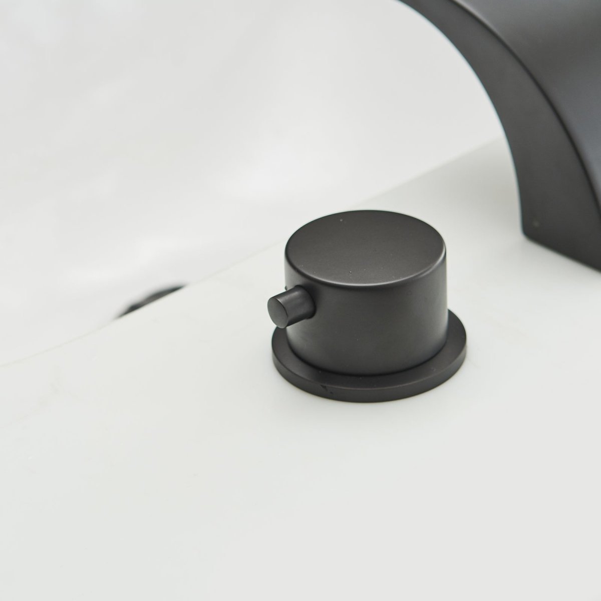 8 in 2-Handle Bathroom Faucet With Led Light Matte Black-1 - buyfaucet.com