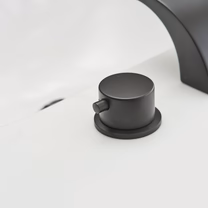 8 in 2-Handle Bathroom Faucet With Led Light Matte Black - buyfaucet.com