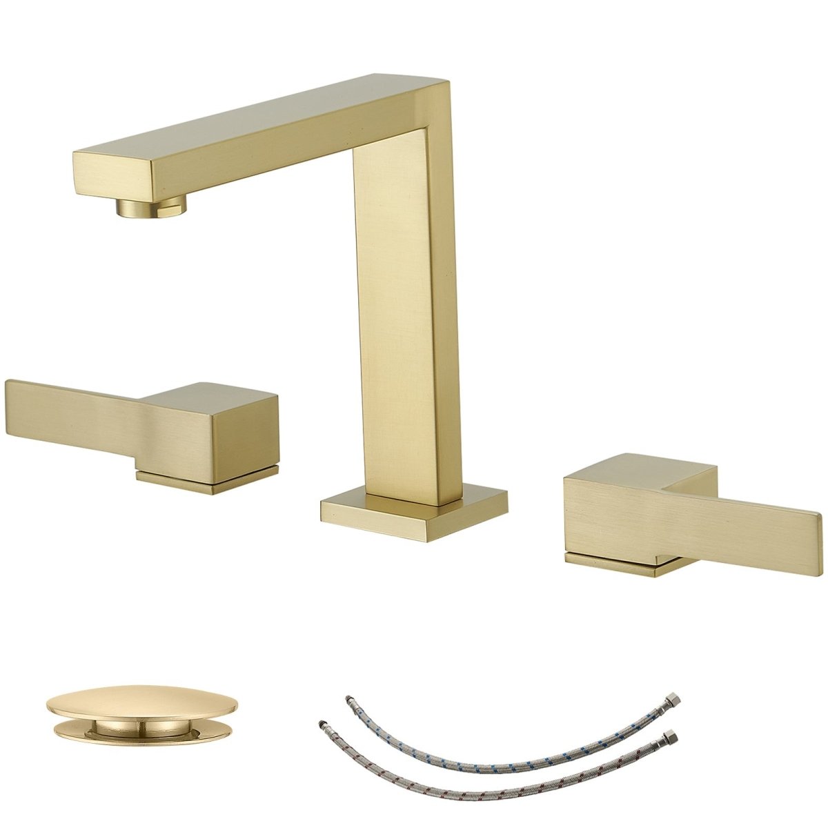 8 in. Water-Saving with Drain Kit Bathroom Faucet Gold-1 - buyfaucet.com