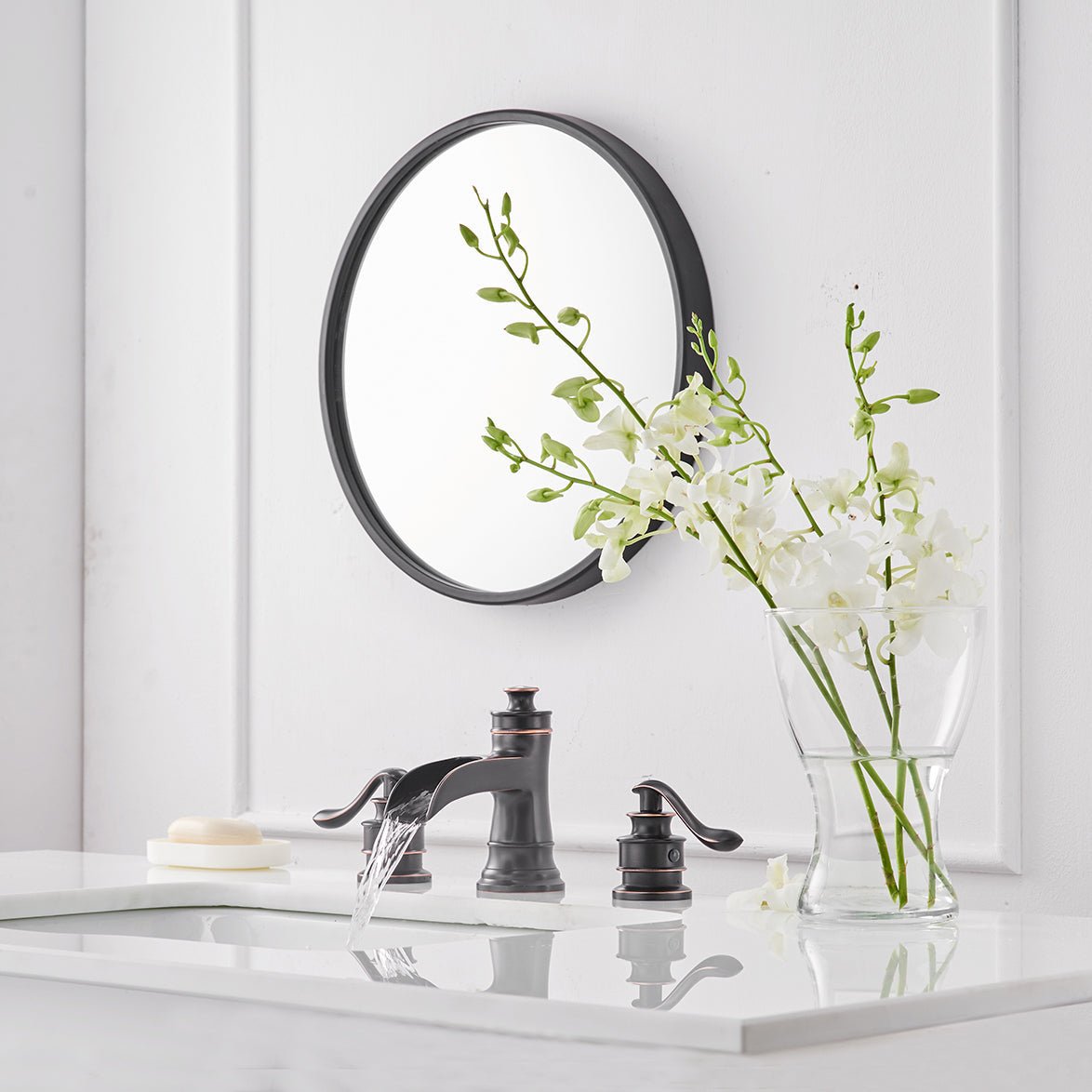 8 in Waterfal 2-Handle Bathroom Faucet Oil Rubbed Bronze - buyfaucet.com