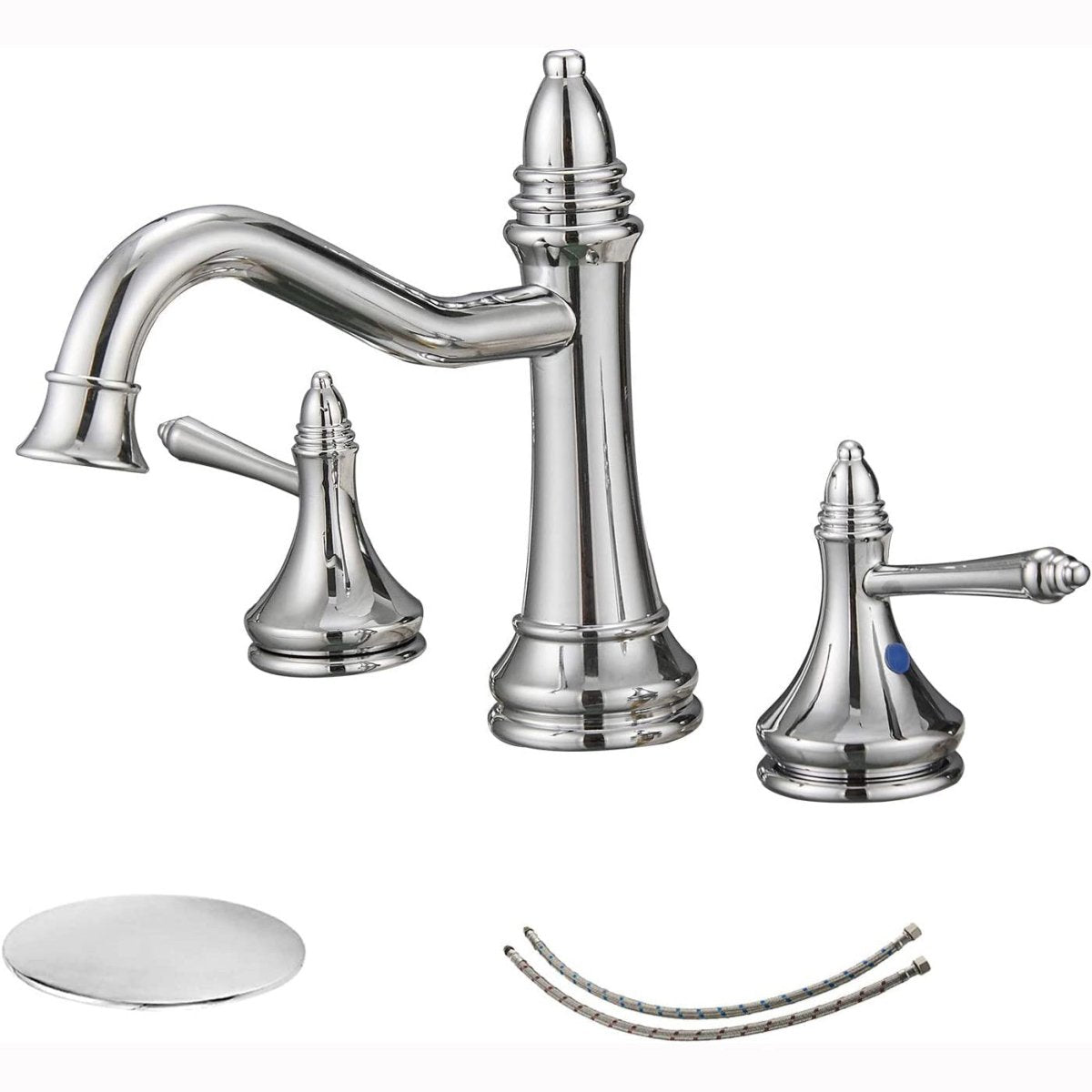 8 in Waterfall 2-Handle Bathroom Faucet Chrome - buyfaucet.com