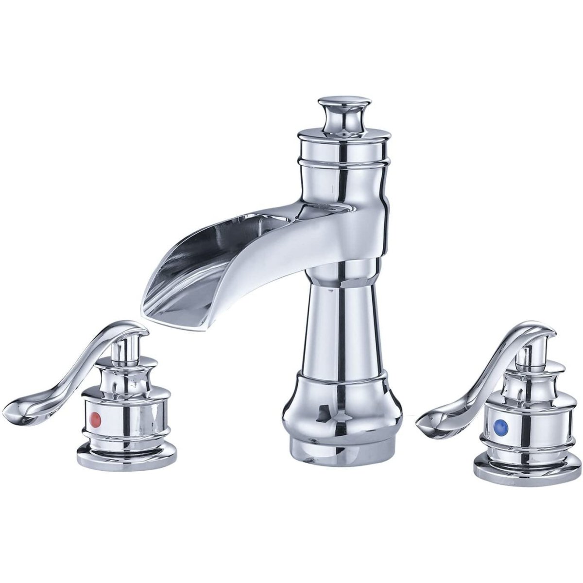 8 in Waterfall 2-Handle Bathroom Faucet Chrome - buyfaucet.com