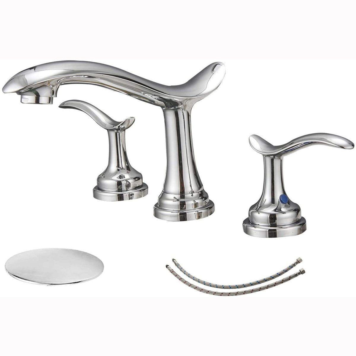 8 in Waterfall 2-Handle Bathroom Faucet Chrome - buyfaucet.com
