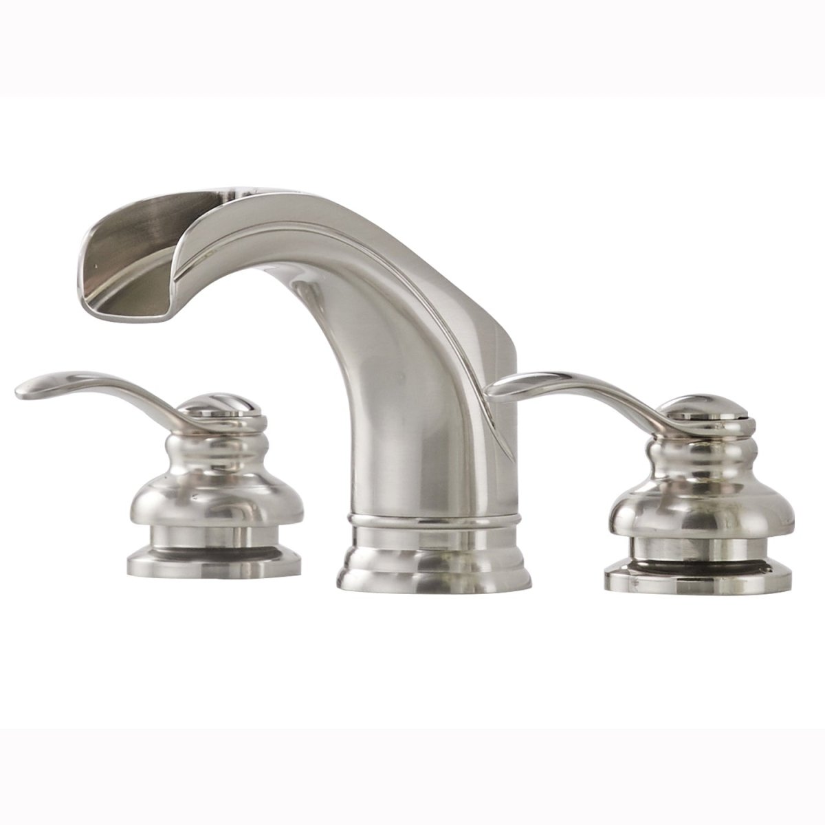 8 in Waterfall 2-Handle Bathroom Faucet In Brushed Nickel - buyfaucet.com