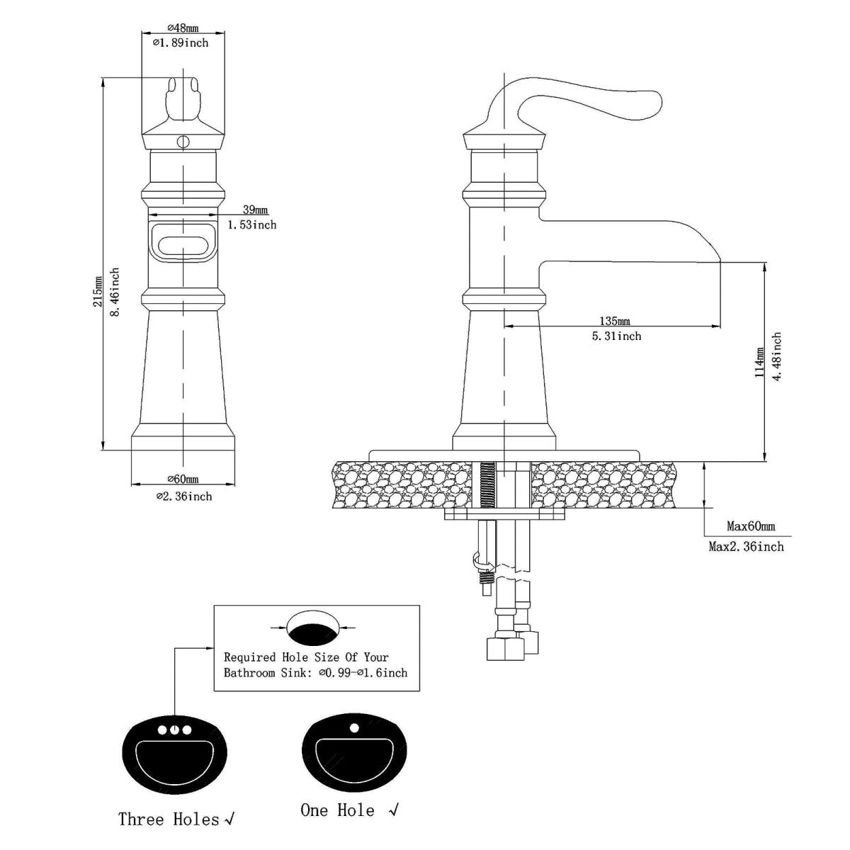 8 in Waterfall 2-Handle Bathroom Faucet Oil Rubbed Bronze - buyfaucet.com