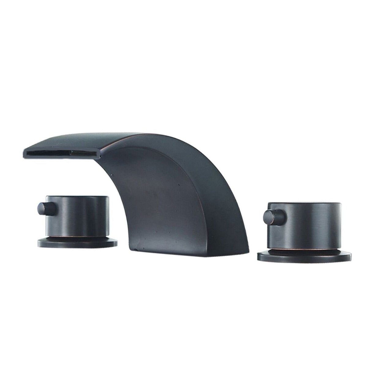 8 in Waterfall Bathroom Faucet With Led Light Rubbed Bronze - buyfaucet.com