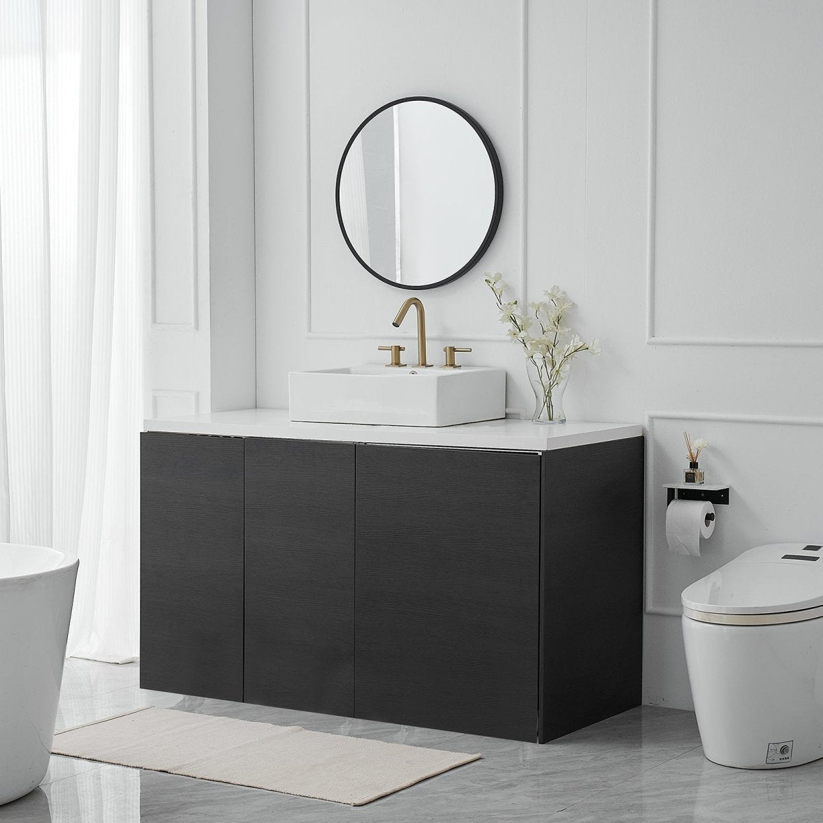 8 in. Widespread Double Handle High-Arc Bathroom Faucet Gold - buyfaucet.com