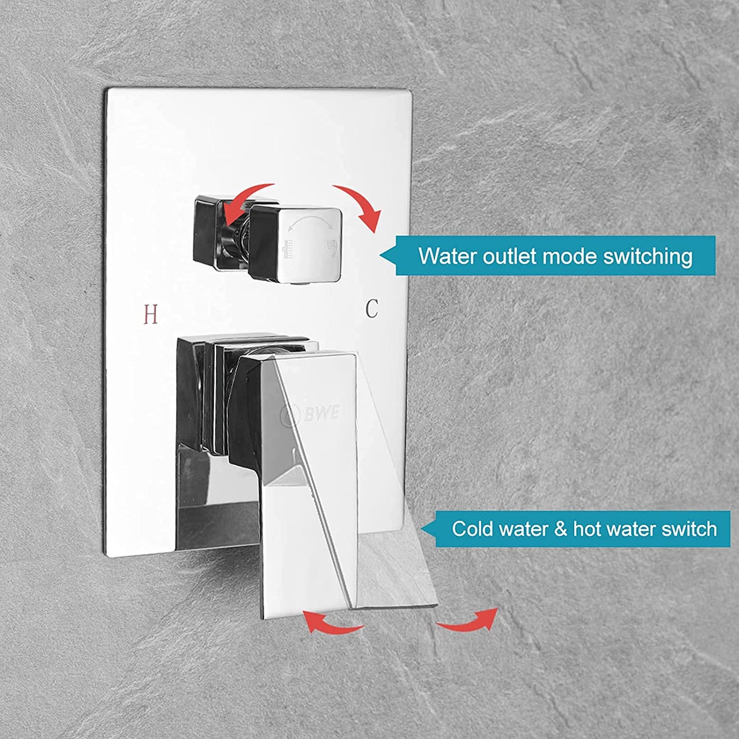 Shower Systems Switching Chrome