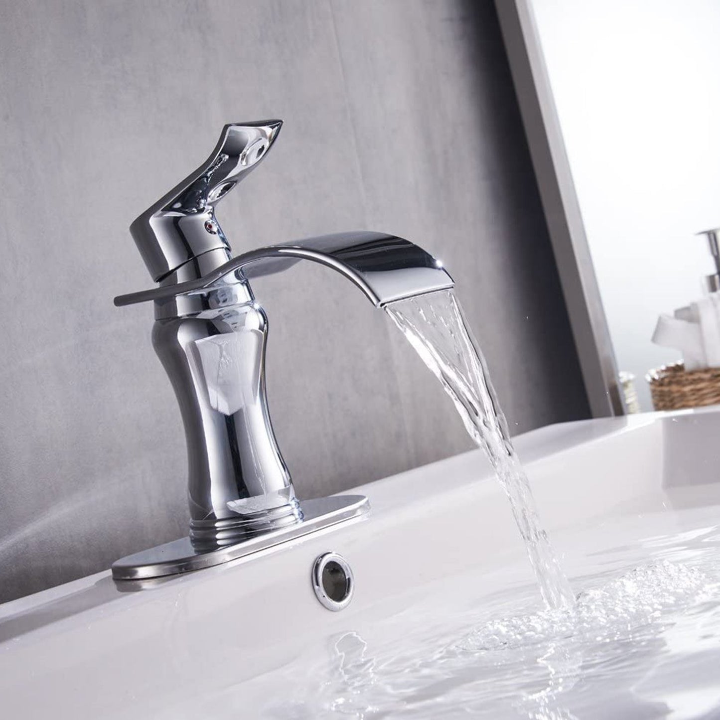 Bathroom Faucets without Pop Up Drain Chrome