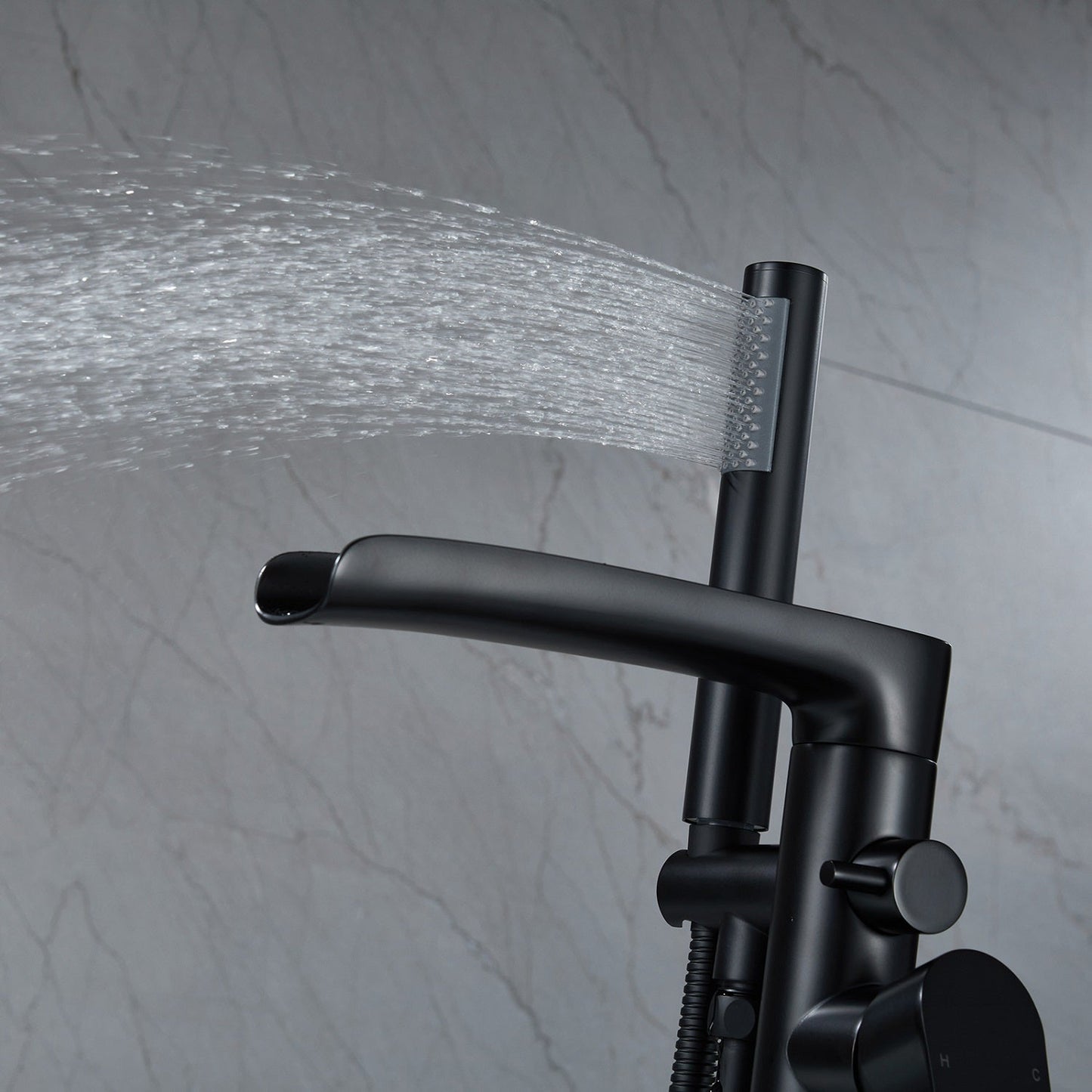 Easy to Install Tub Faucet Black