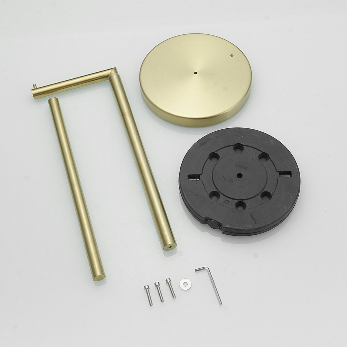 Bathroom Freestanding Toilet Paper Holder in Brushed Gold - buyfaucet.com