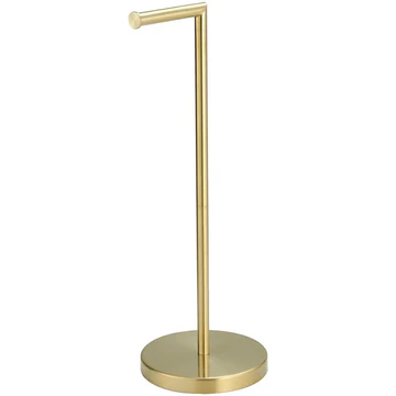 Bathroom Freestanding Toilet Paper Holder in Brushed Gold - buyfaucet.com