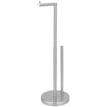 Bathroom Freestanding Toilet Paper Holder in Brushed Nickel - buyfaucet.com