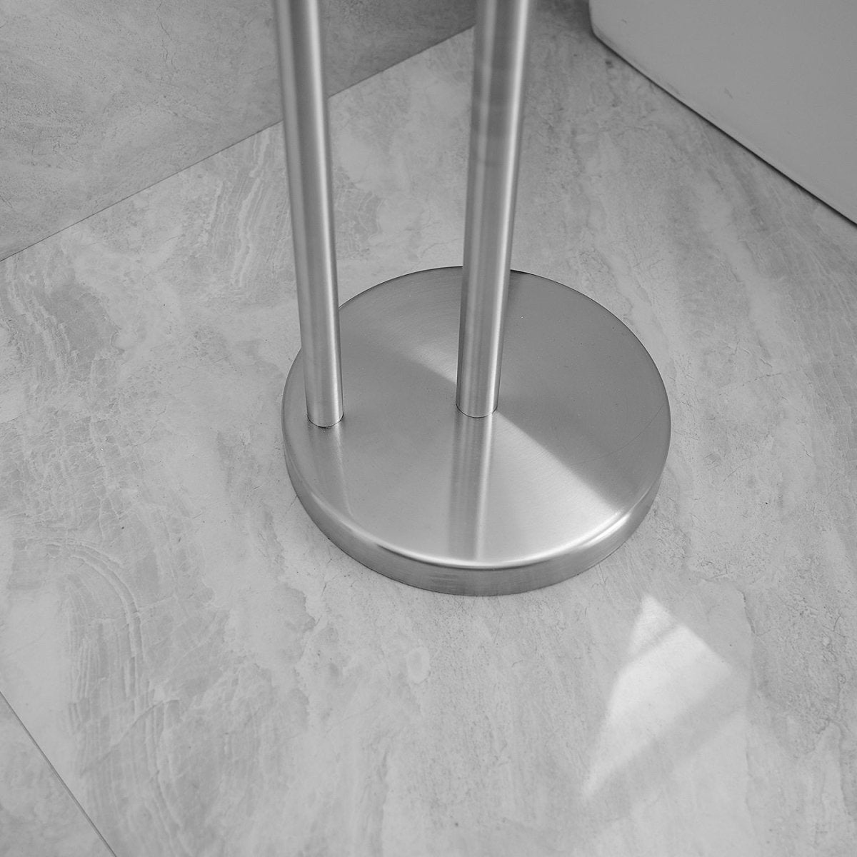 Bathroom Freestanding Toilet Paper Holder in Brushed Nickel - buyfaucet.com