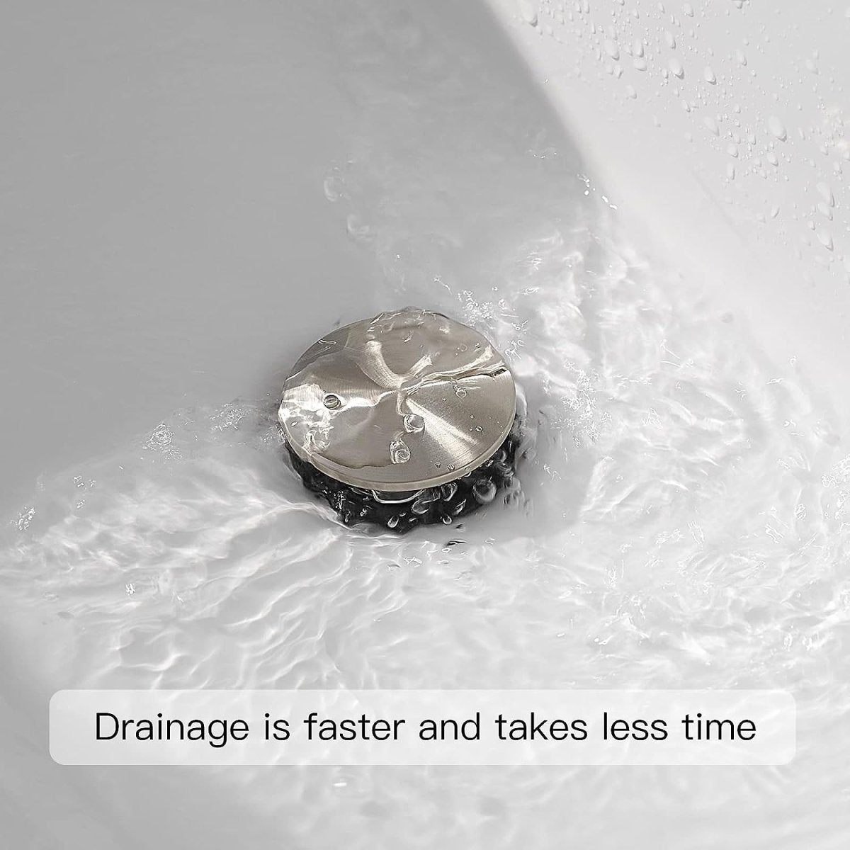 Bathroom Sink Drain Stopper Pop Up Drain Brushed Nickel - buyfaucet.com