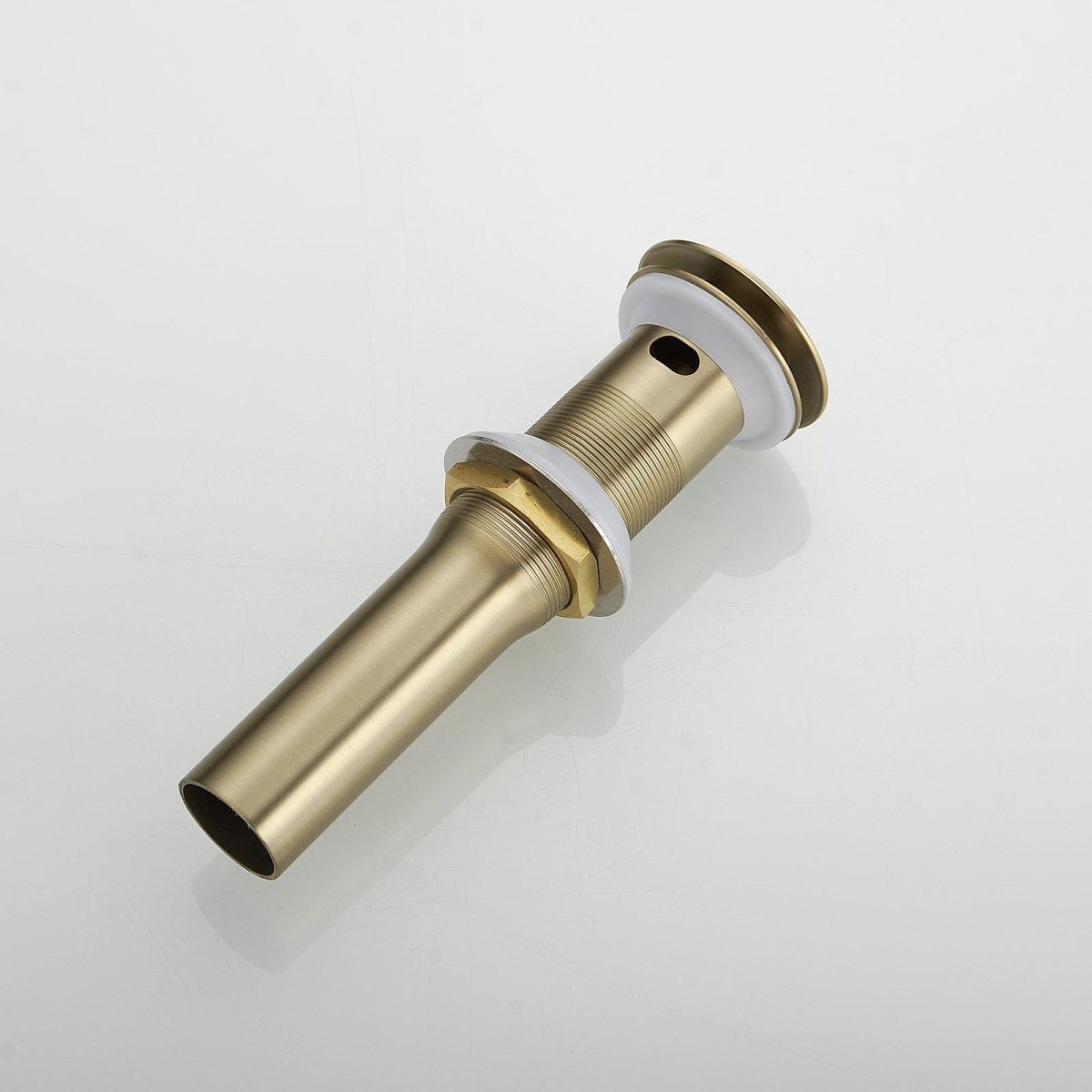 Bathroom Sink Drain Stopper Pop Up Drain with Strainer Brushed Gold - buyfaucet.com
