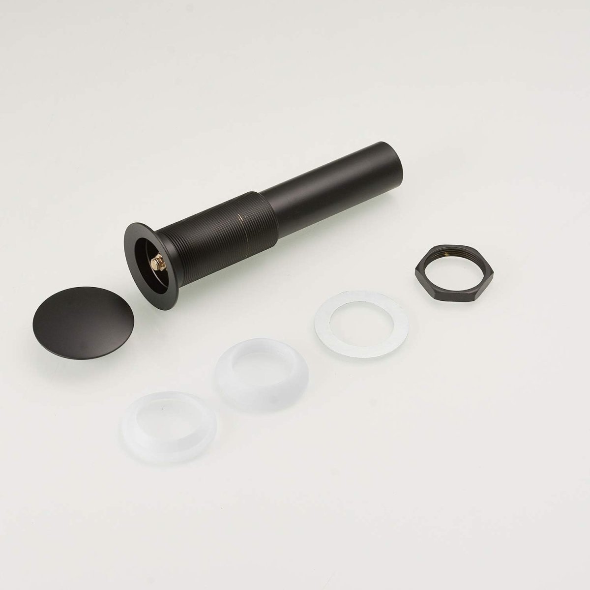Bathroom Sink Drain Stopper without Overflow Pop Up Drain Black - buyfaucet.com