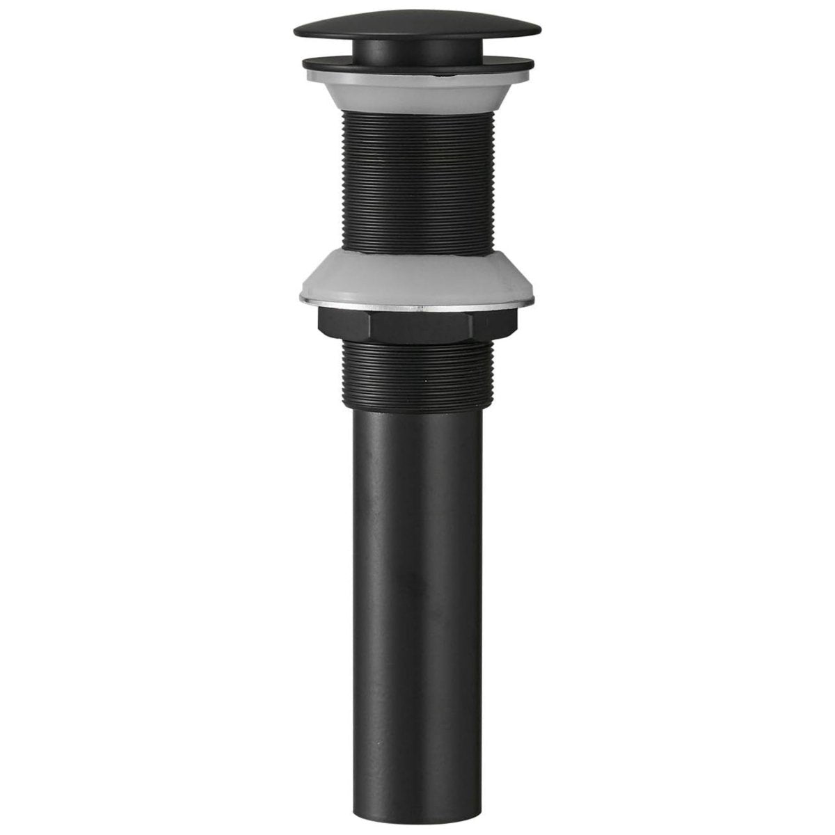 Bathroom Sink Drain Stopper without Overflow Pop Up Drain Black - buyfaucet.com