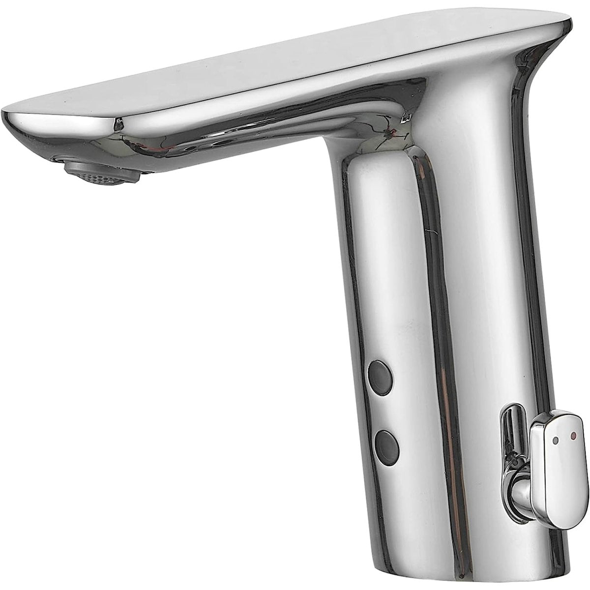 Battery Powered Single Hole Bathroom Faucet Polished Chrome - buyfaucet.com