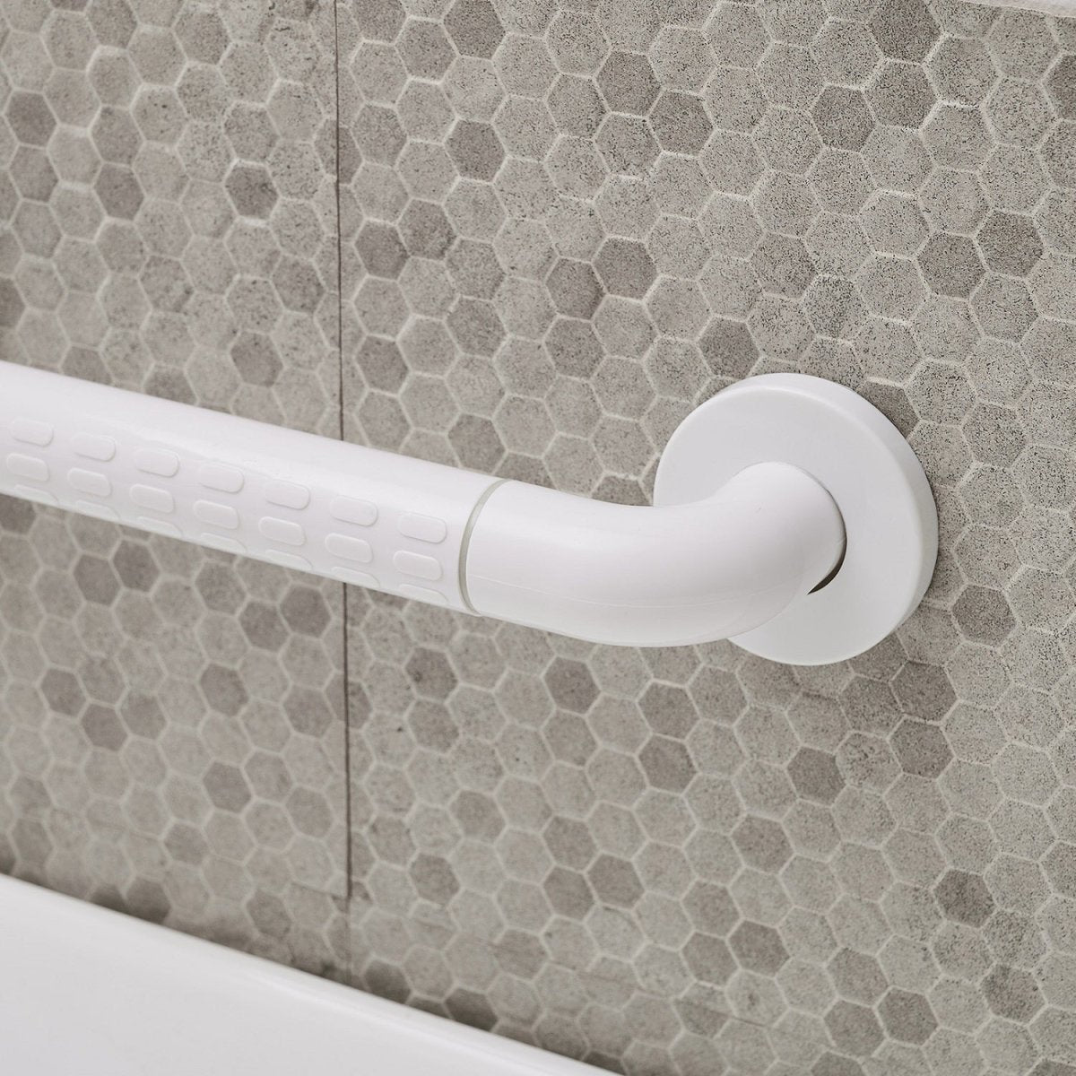 Concealed Screw Grab Bar with Secure Mount in White 14.96" - buyfaucet.com