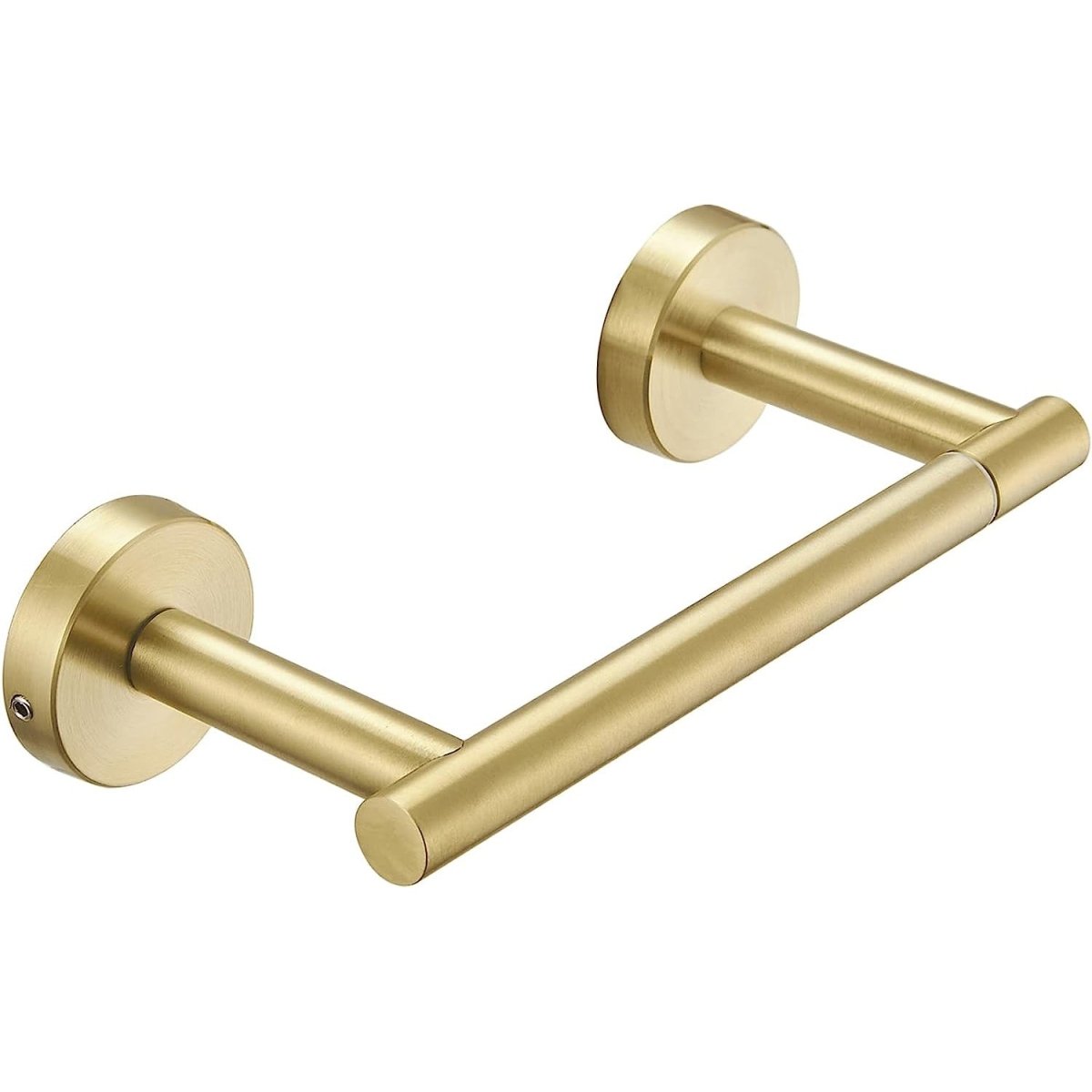 Double Post Pivoting Wall Mounted Toilet Paper Holder Gold - buyfaucet.com
