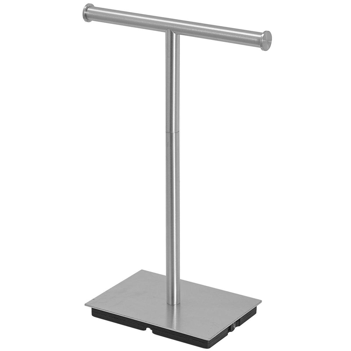 Freestanding Paper Holder with Steady T-Shape Towel Rack Nickel - buyfaucet.com