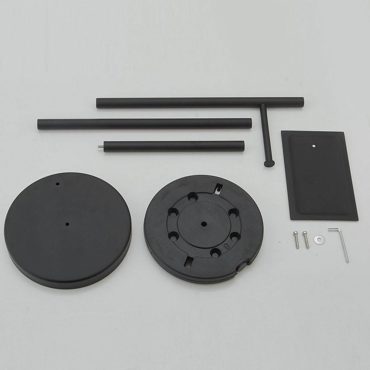 Freestanding Stainless Steel Toilet Paper Holder Matte Black - buyfaucet.com