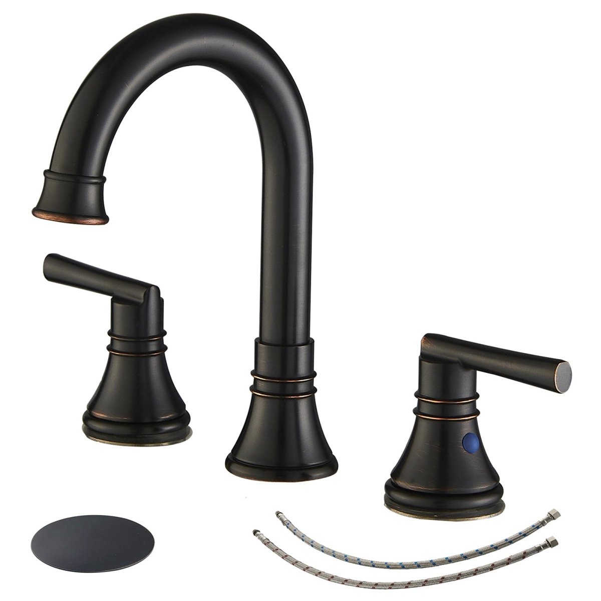 J-Spout 8 in 2-Handle Bathroom Sink Faucet Oil Rubbed Bronze - buyfaucet.com