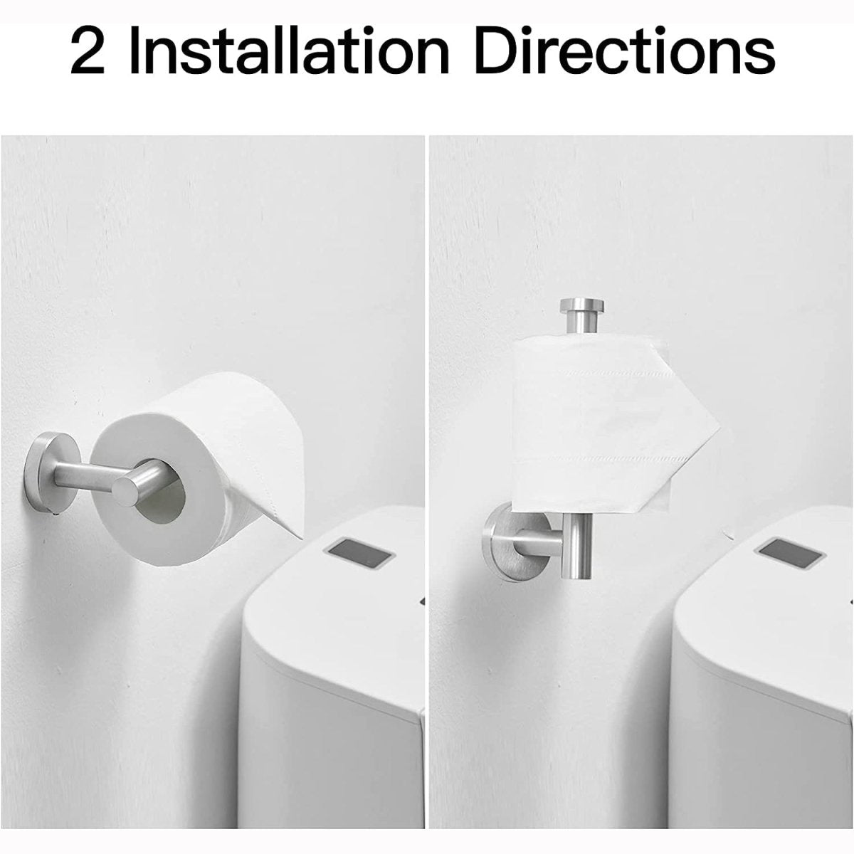Post Toilet Paper Holder Wall Mounted in Brushed Nickel - buyfaucet.com