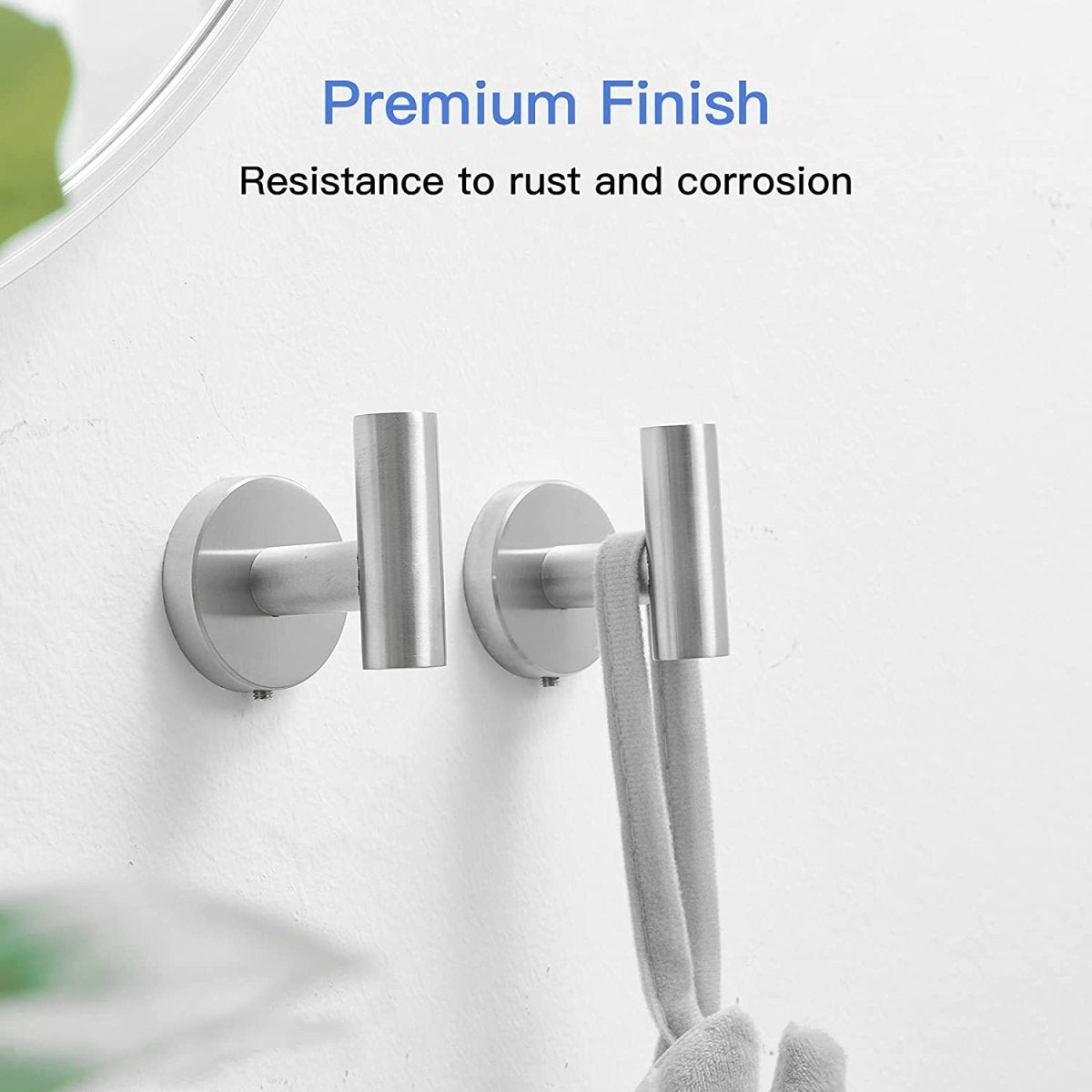 Round 2 Bathroom Towel Hook Stainless Steel Brushed Nickel - buyfaucet.com