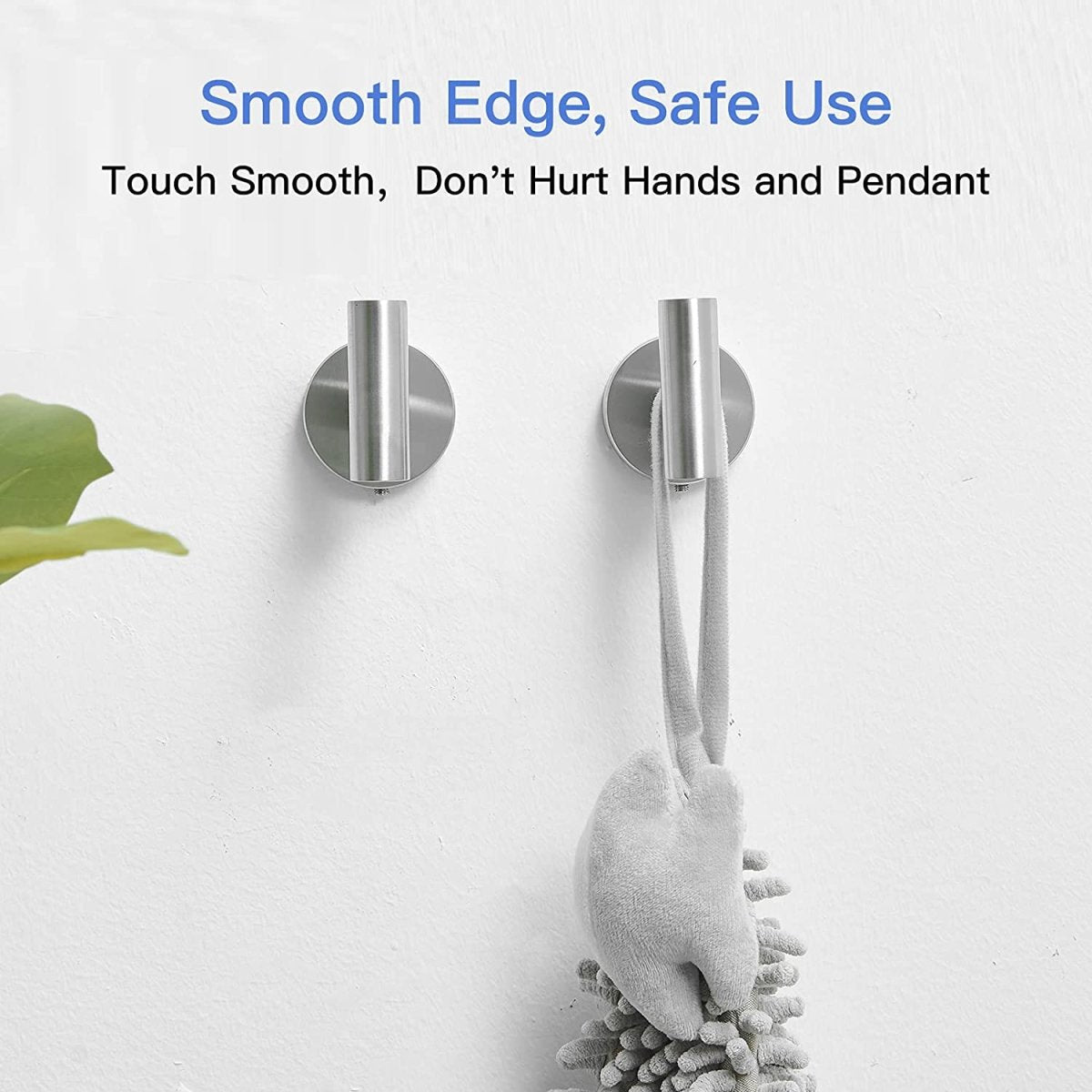 Round 2 Bathroom Towel Hook Stainless Steel Brushed Nickel - buyfaucet.com