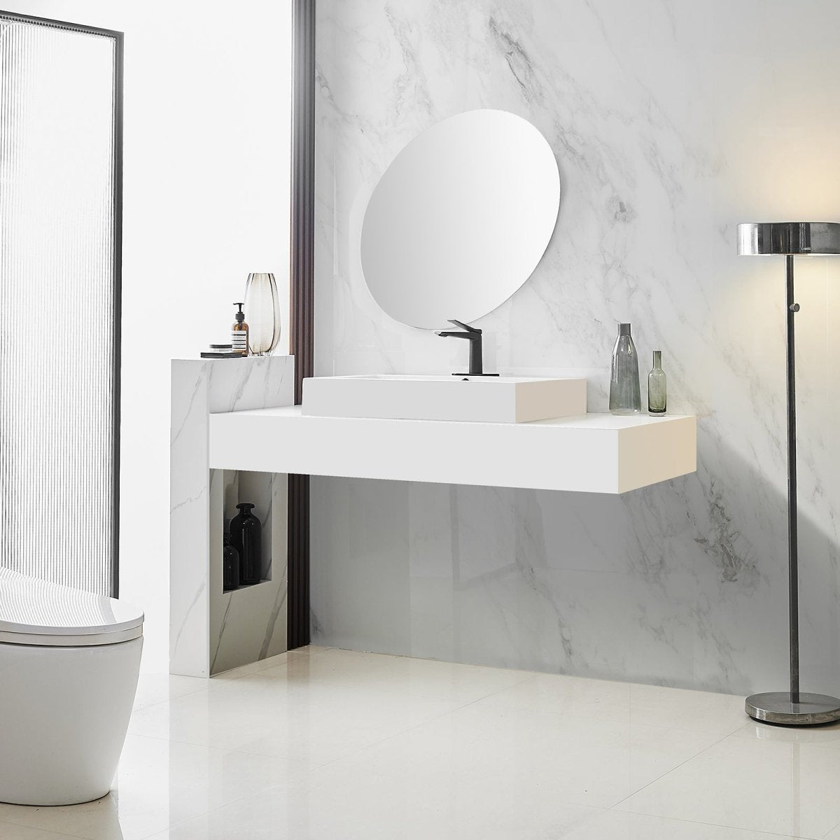 Single Handle Bathroom Sink Faucet with Pop Up Drain Black - buyfaucet.com