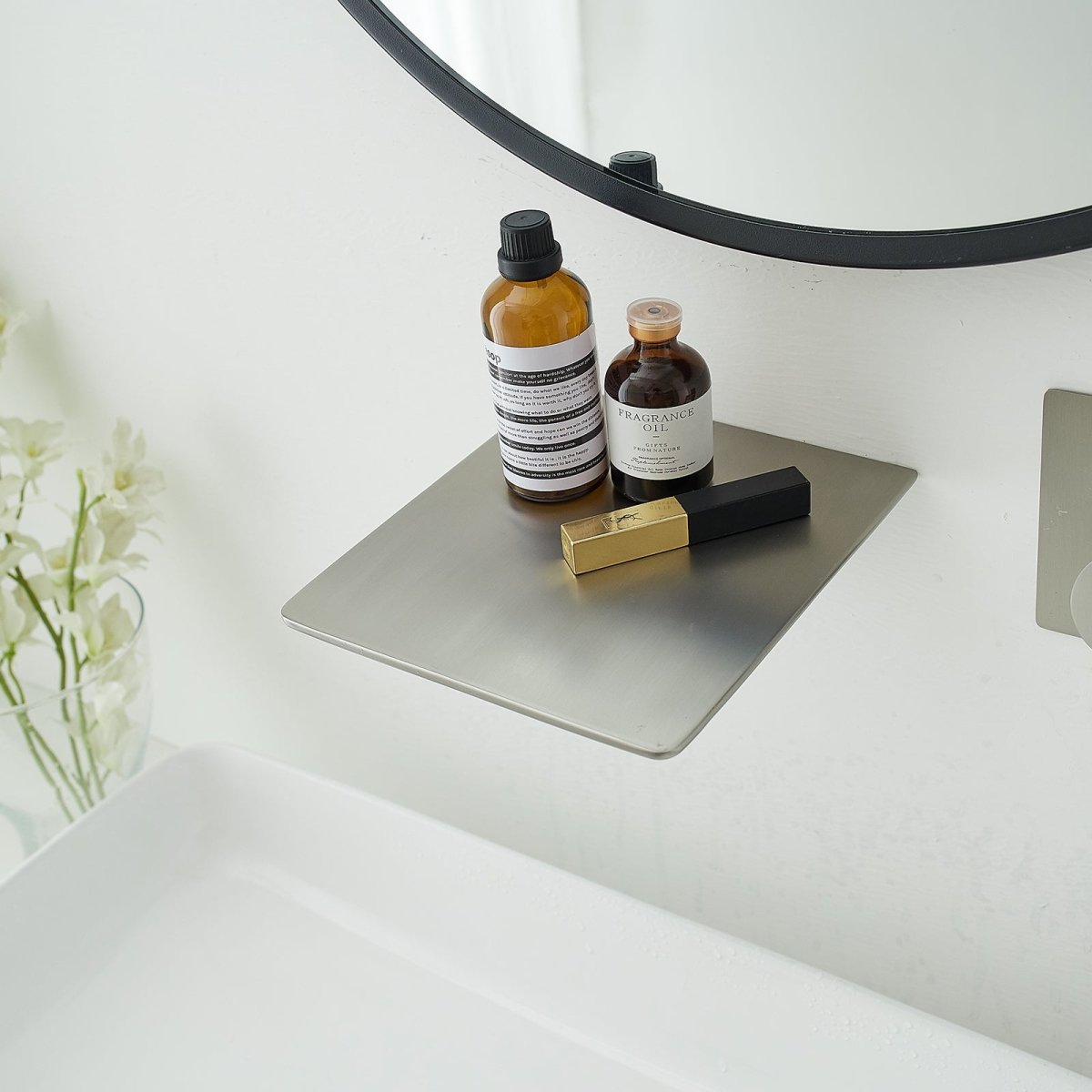Single Handle Wall Mount Bathroom Faucet Brushed Nickel - buyfaucet.com