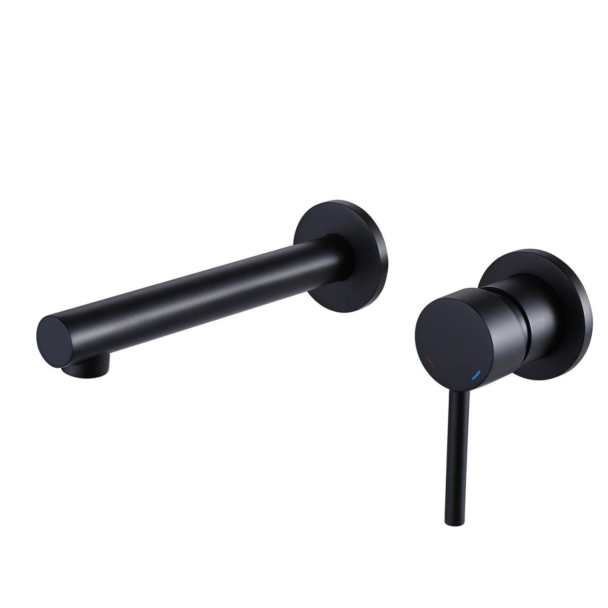 Single-Handle Wall Mount Bathroom Faucet in Matte Black - buyfaucet.com