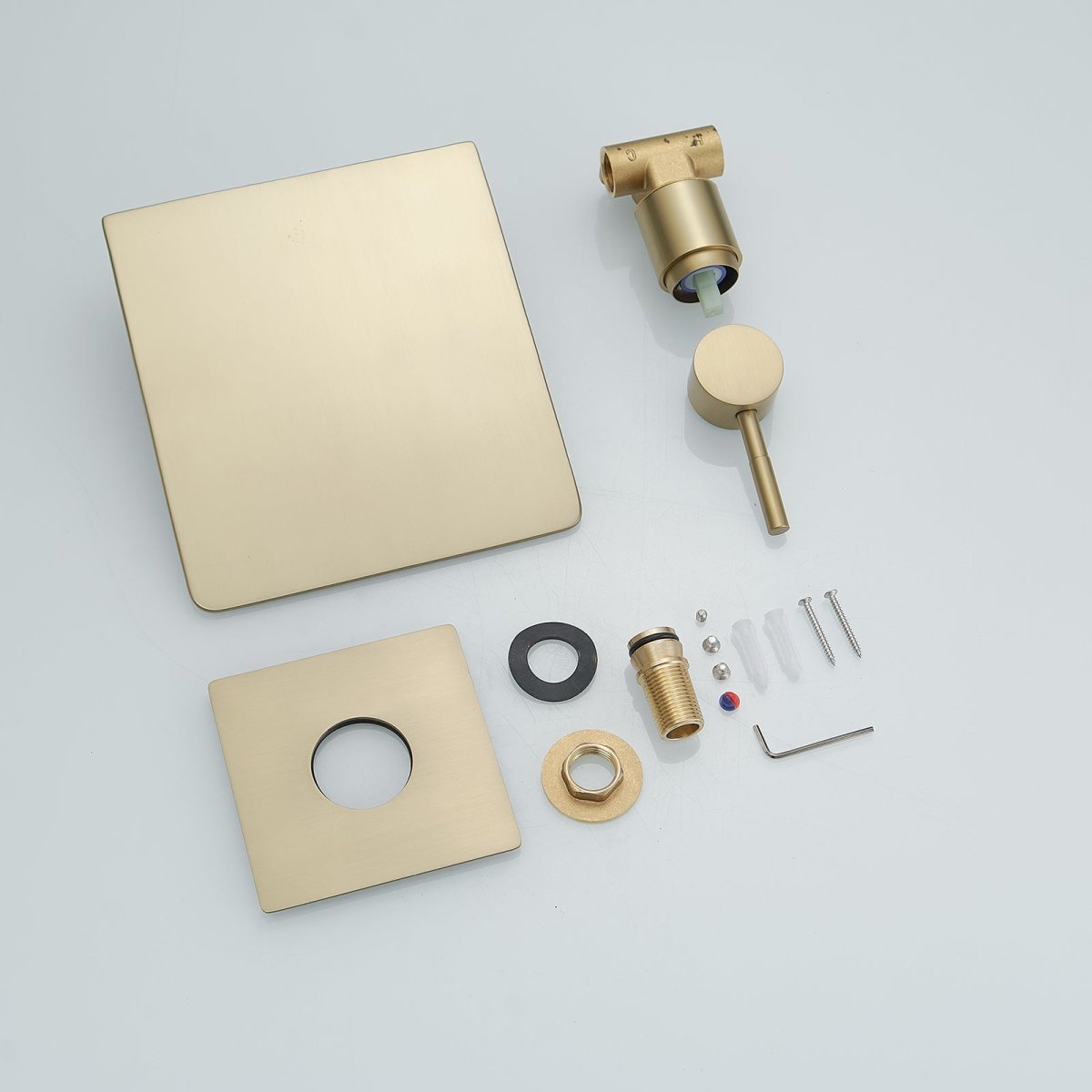 Single Handle Wall Mount Waterfall Bathroom Faucet Brushed Gold - buyfaucet.com